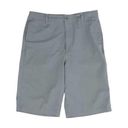 Gray Solid Chino Shorts