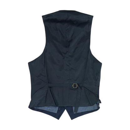 Navy Solid Suit Vest