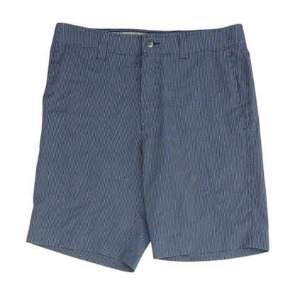 Navy Check Active Shorts