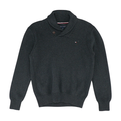 Charcoal Solid Pullover Sweater