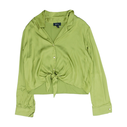 Green Button Down