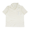 Beige Solid Short Sleeve Polo