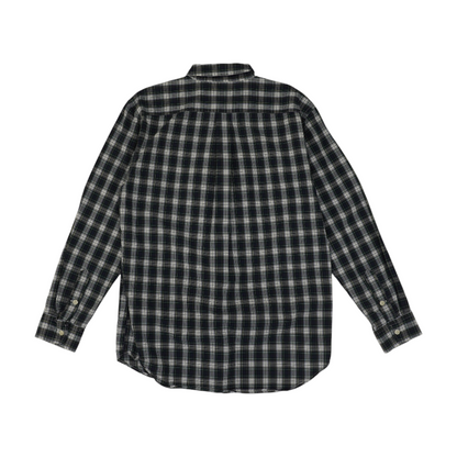 Blue Plaid Long Sleeve Button Down