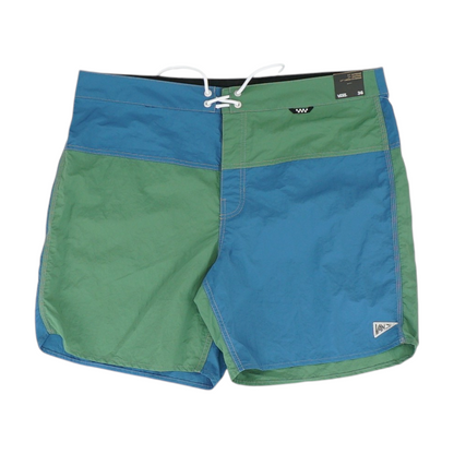 Green Color Block Swim Bottom