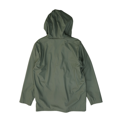 Gray Solid Rain Jacket