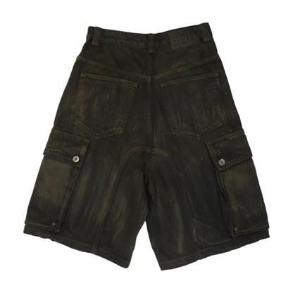 Brown Denim Shorts