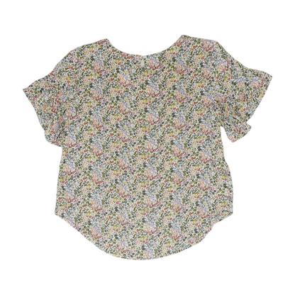 White Floral Blouse