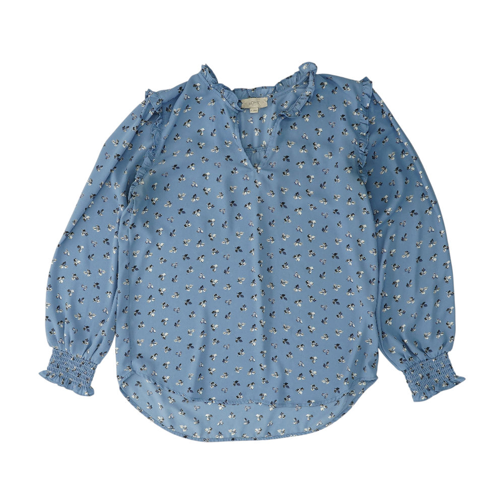 Blue Floral Blouse