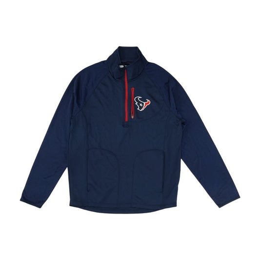 Navy Houston Texans 1/4 Zip Pullover