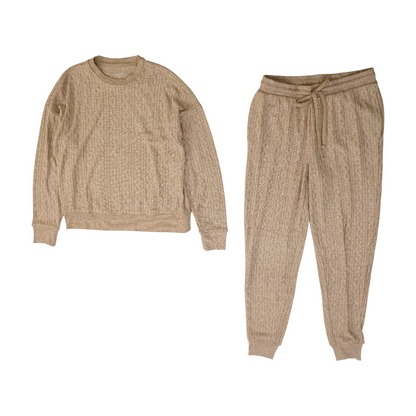 Brown Solid Pajama Set