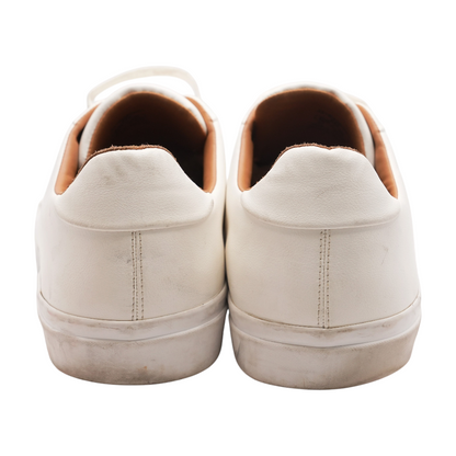 White Low-Top Athletic Shoes