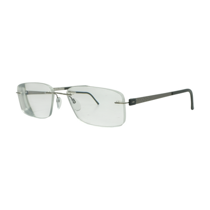 Silver 5448 Rectangle Prescription Eyewear