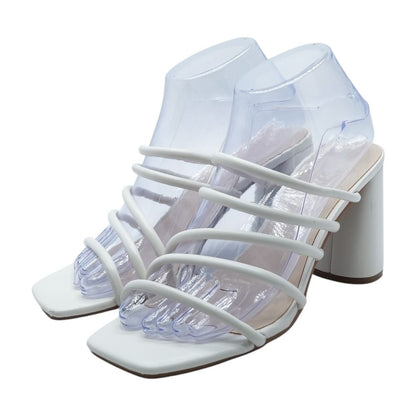 Ivory Block Heels
