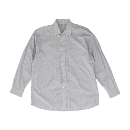 Blue Striped Long Sleeve Button Down