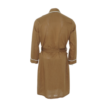 Vintage Brown Solid Robe