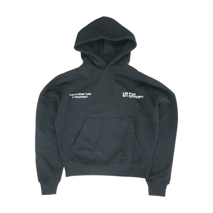 STWD Black Solid Hoodie Pullover – Image 1