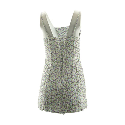 White Floral Mini Dress