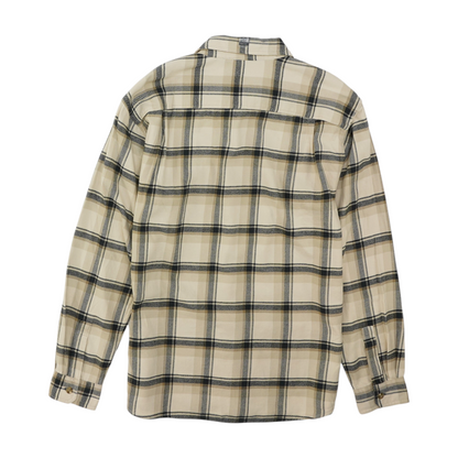 Tan Plaid Flannel Button Down