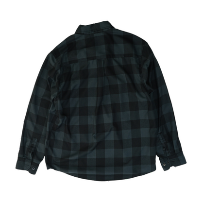 Gray Check Flannel Button Down