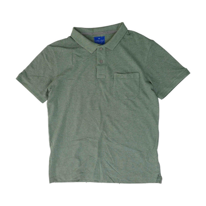 Green Solid Short Sleeve Polo