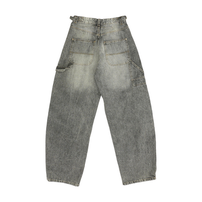 Gray Wide Leg Jeans