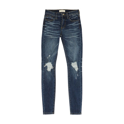 Blue Solid Jeans