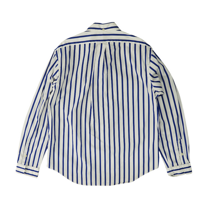Blue Striped Long Sleeve Button Down