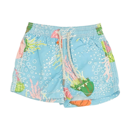 Blue Graphic Swim Bottom