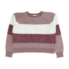 Derek Heart Mauve Color Block Pullover Sweater – Image 1