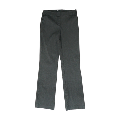 Gray Herringbone Regular Pants