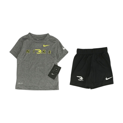 Gray Short Sleeve Set