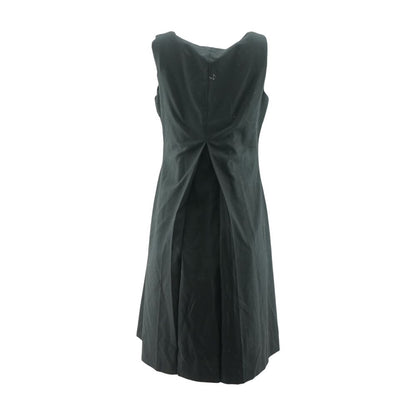 Black Solid Mini Dress