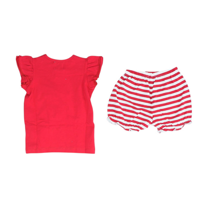 Red Sleeveless Set