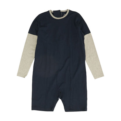 Navy Color Block Romper