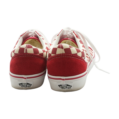 Red Low-Top Athletic Shoes