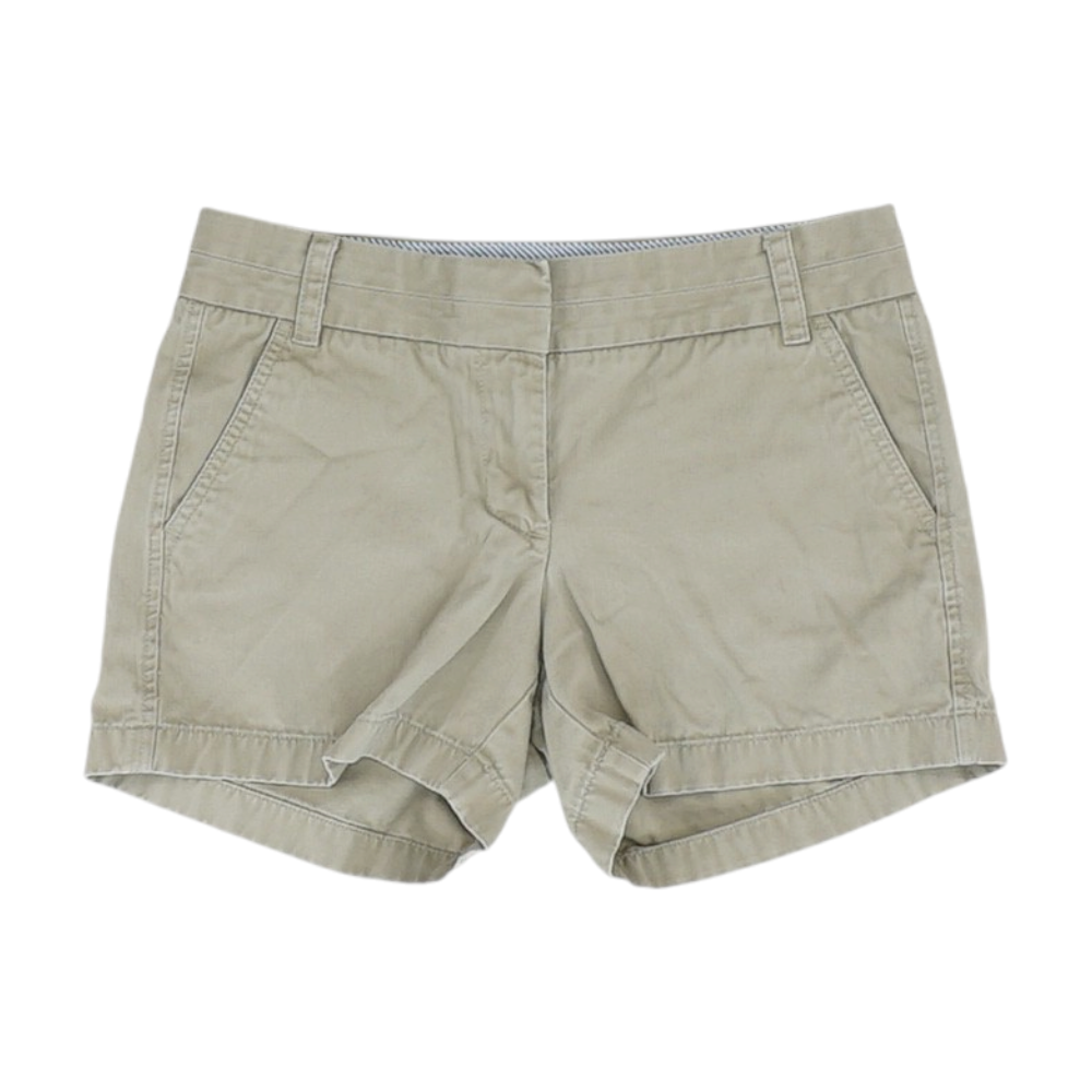 Tan Solid Chino Shorts