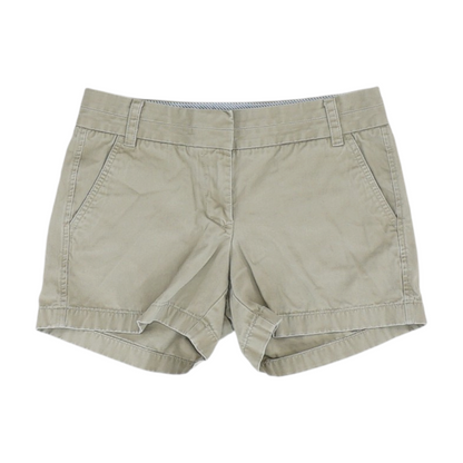 Tan Solid Chino Shorts