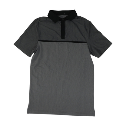 Gray Abstract Short Sleeve Polo