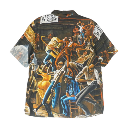 Multi Graphic Short Sleeve Button Down