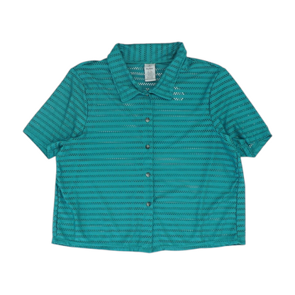 Green Striped Button Down