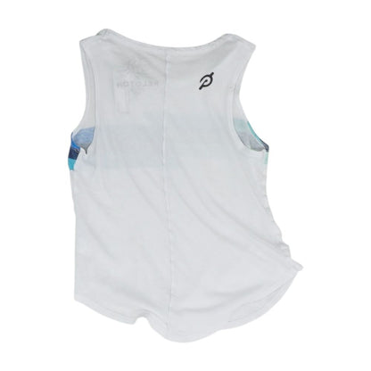 White Color Block Tank