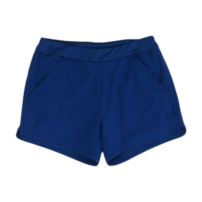 Navy Solid Active Shorts