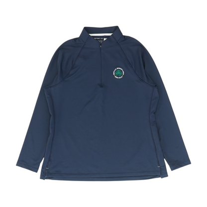 Navy Solid 1/4 Zip Pullover
