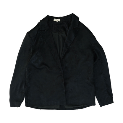Black Solid Blazer