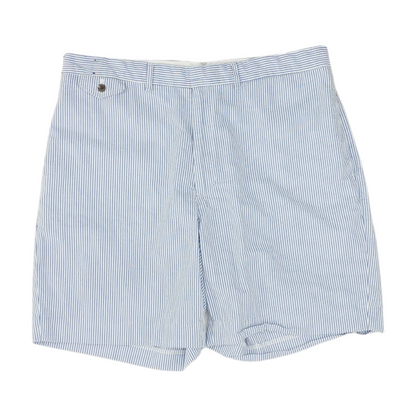 Blue Striped Chino Shorts
