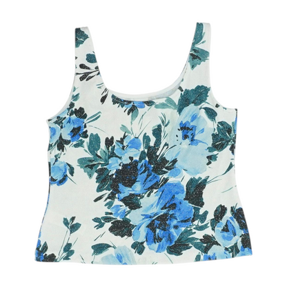Blue Floral Blouse
