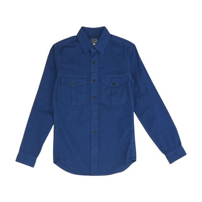 Navy Solid Long Sleeve Button Down