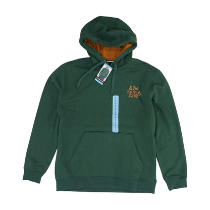Green Solid Hoodie Pullover