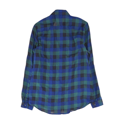 Multi Plaid Long Sleeve Button Down