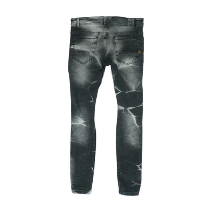 Black Tie-Dye Skinny Jeans